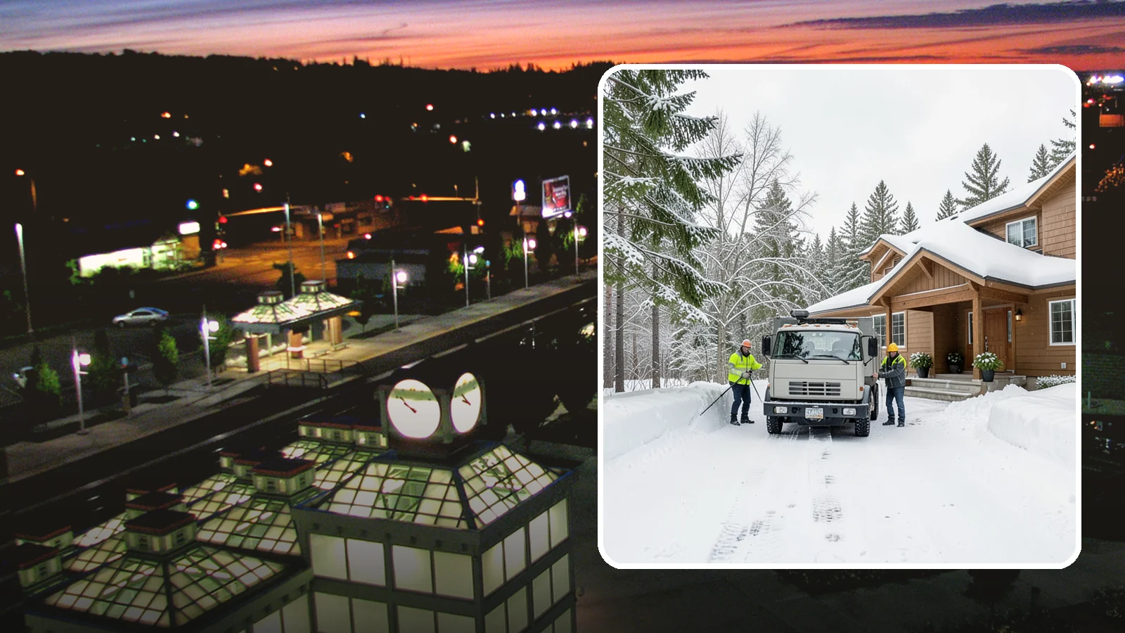 Vacation Property Snow Removal in Auburn, King County, WA - We maintain snow clearing at your second home or cabin so it stays safe and accessible while you are away.