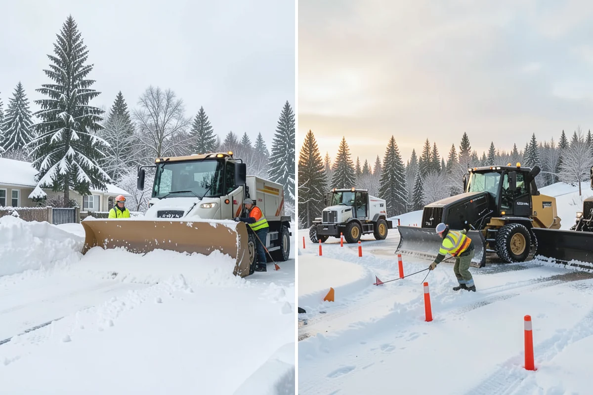 Vacation Property Snow Removal in Beaux Arts Village, King County, WA - We map the drive and entries at the absentee property