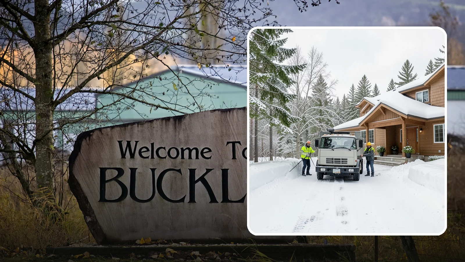 Vacation Property Snow Removal in Buckley, Pierce County, WA - We maintain snow clearing at your second home or cabin so it stays safe and accessible while you are away.