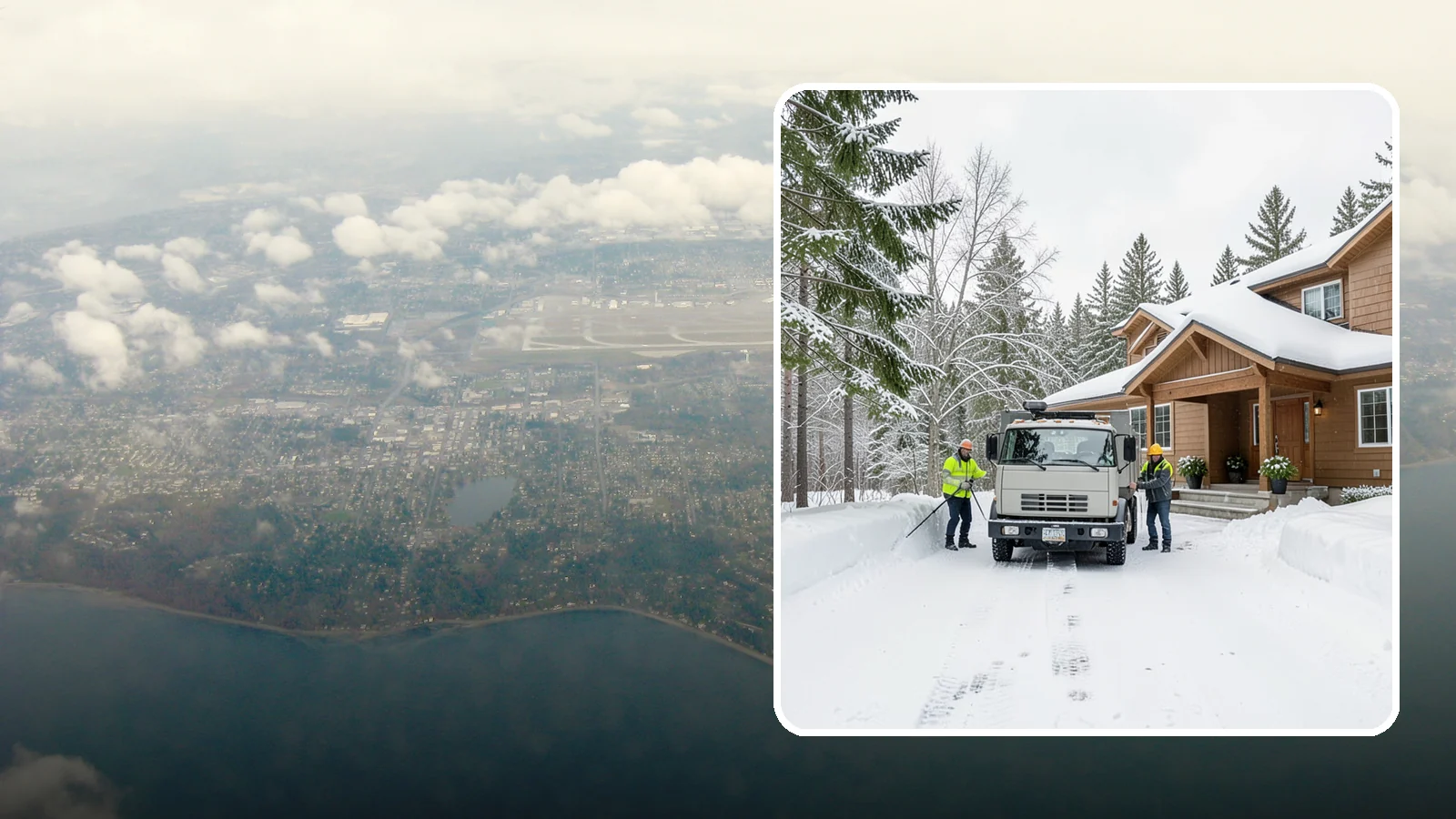 Vacation Property Snow Removal in Burien, King County, WA - We maintain snow clearing at your second home or cabin so it stays safe and accessible while you are away.