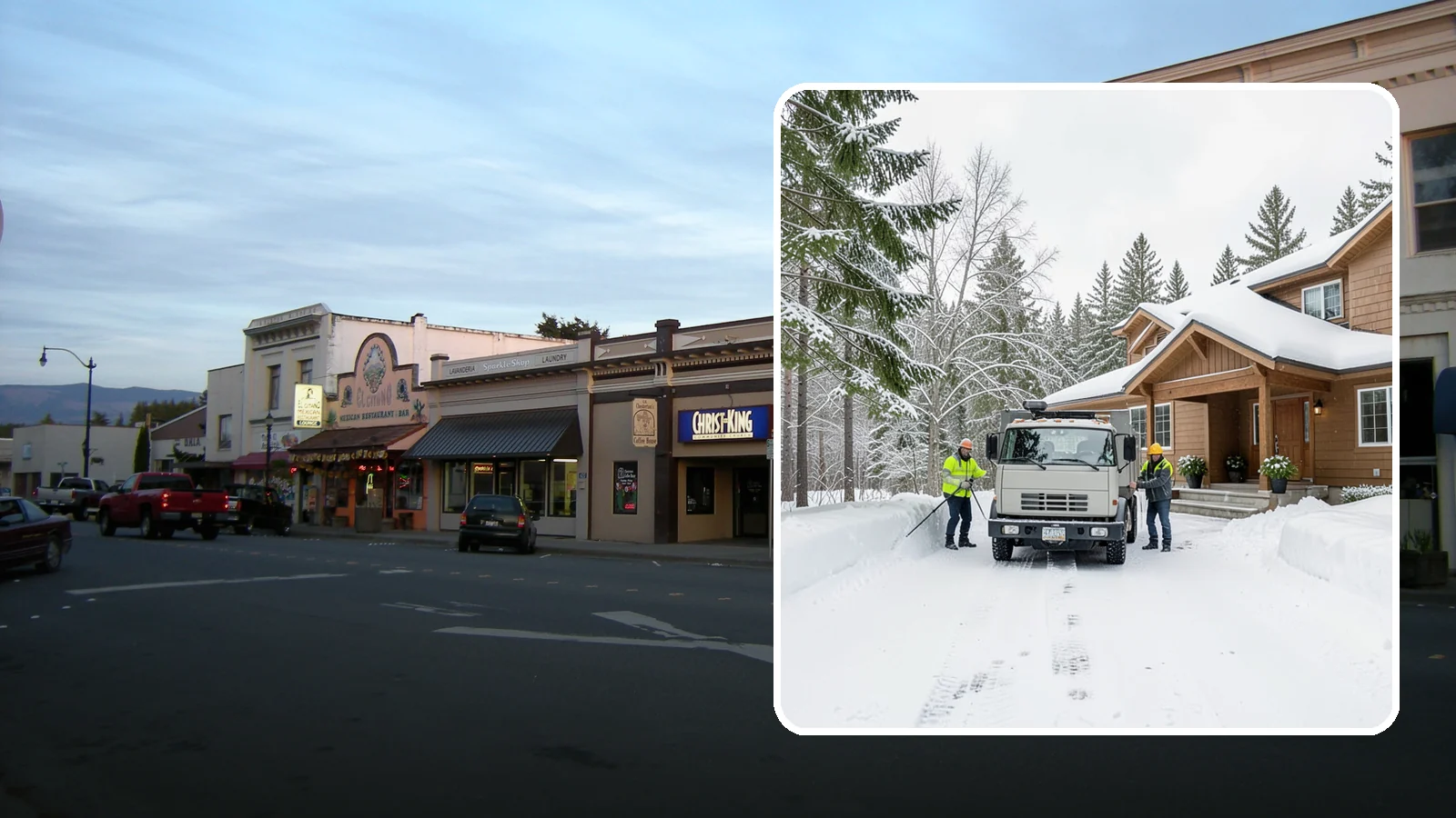 Vacation Property Snow Removal in Burlington, Skagit County, WA - We maintain snow clearing at your second home or cabin so it stays safe and accessible while you are away.