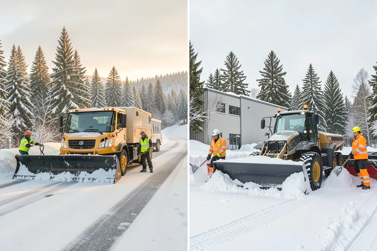 Vacation Property Snow Removal in Burlington, Skagit County, WA - We map the drive and entries at the absentee property