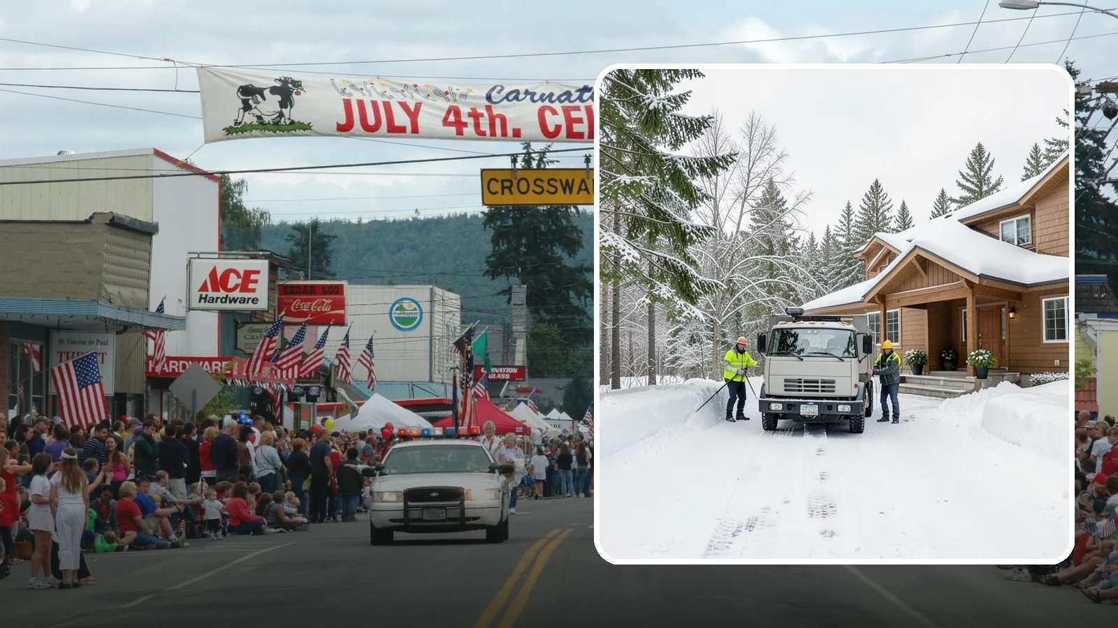 Vacation Property Snow Removal in Carnation, King County, WA - We maintain snow clearing at your second home or cabin so it stays safe and accessible while you are away.