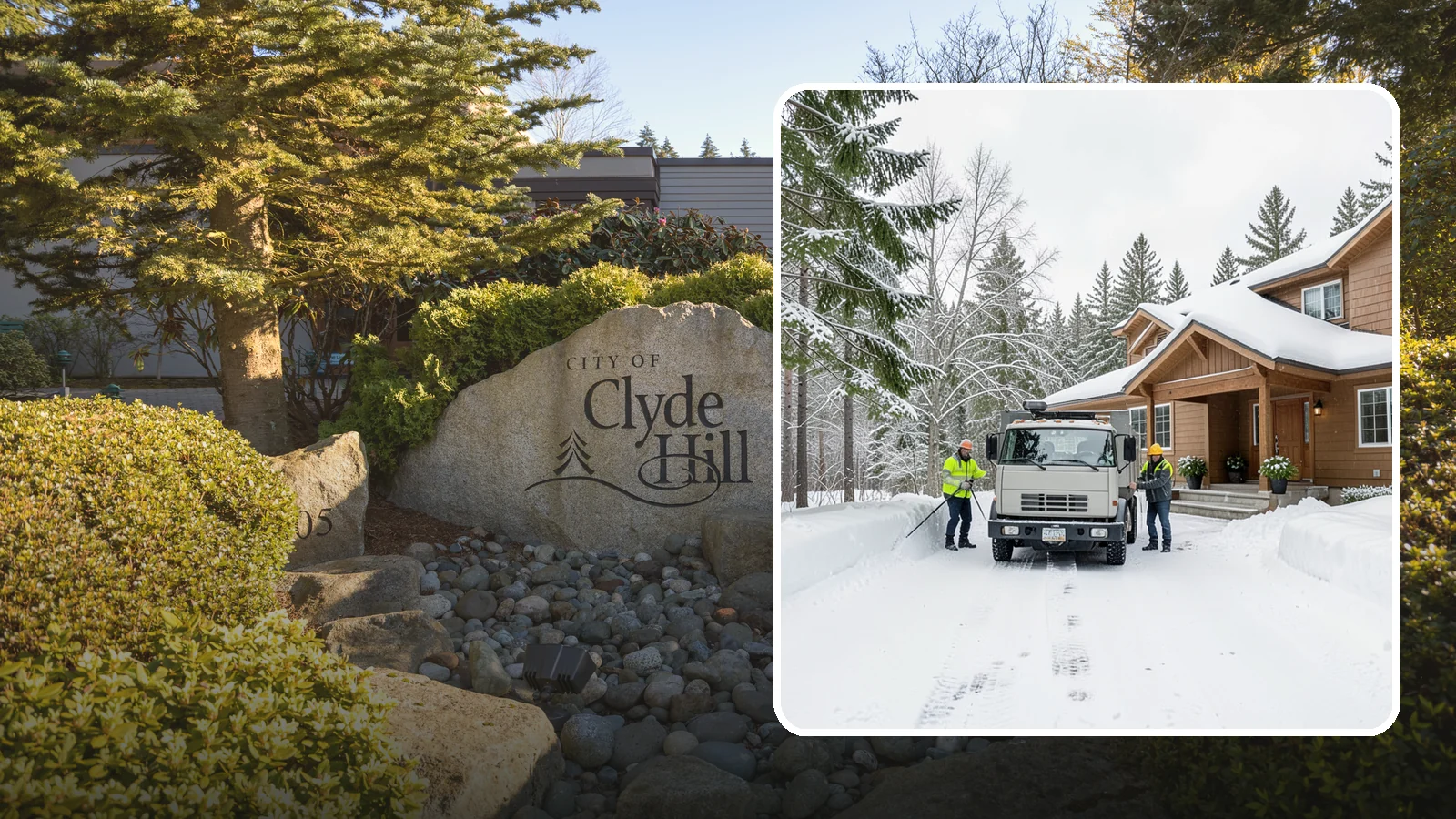 Vacation Property Snow Removal in Clyde Hill, King County, WA - We maintain snow clearing at your second home or cabin so it stays safe and accessible while you are away.