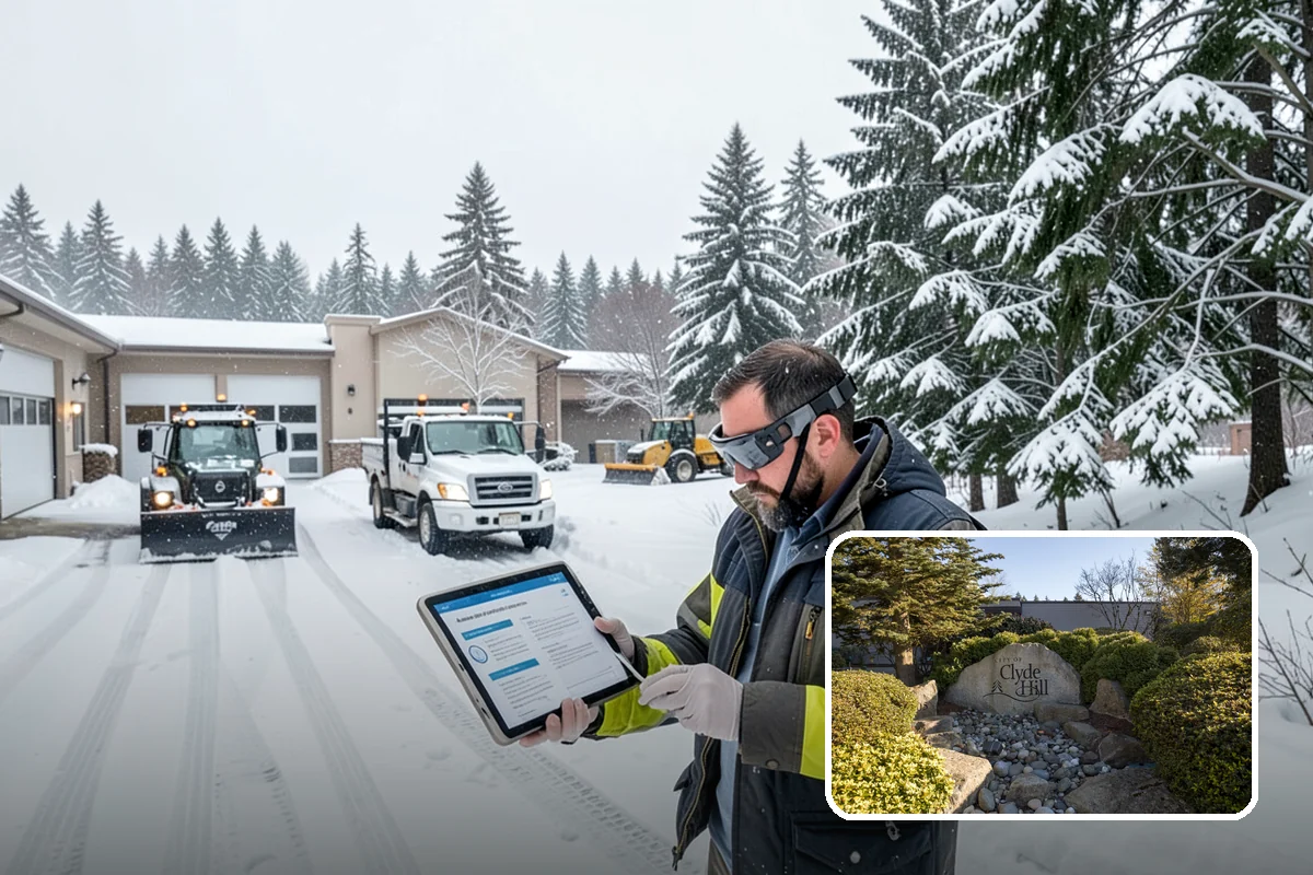 Vacation Property Snow Removal in Clyde Hill, King County, WA - Keeps an unoccupied property reachable year-round