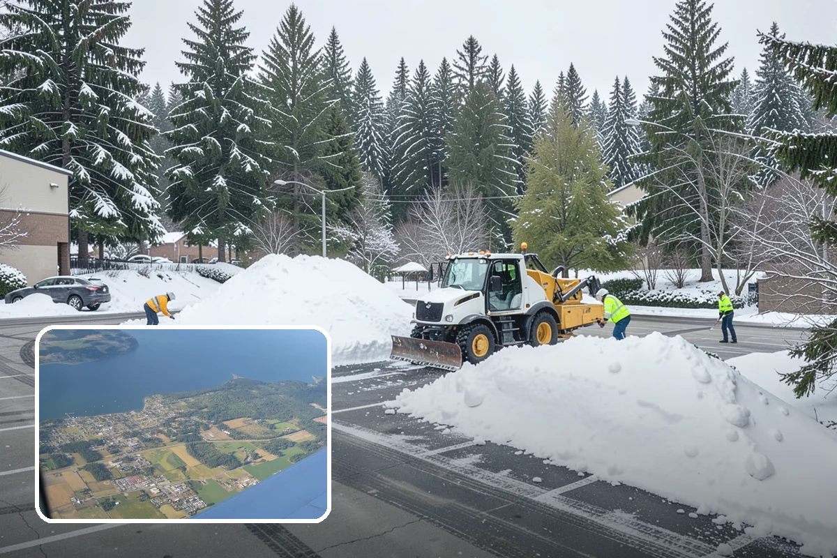 Vacation Property Snow Removal in Coupeville, Island County, WA - Keeps an unoccupied property reachable year-round