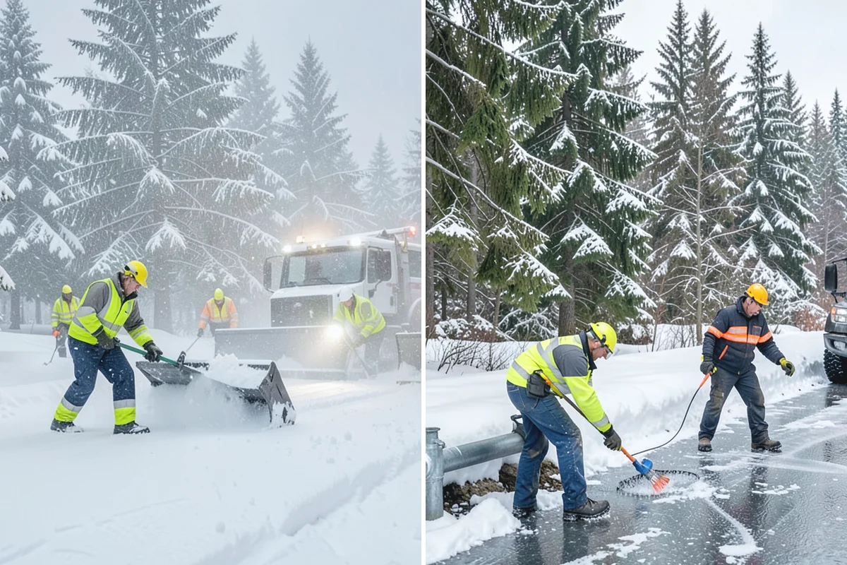 Vacation Property Snow Removal in Coupeville, Island County, WA - We map the drive and entries at the absentee property