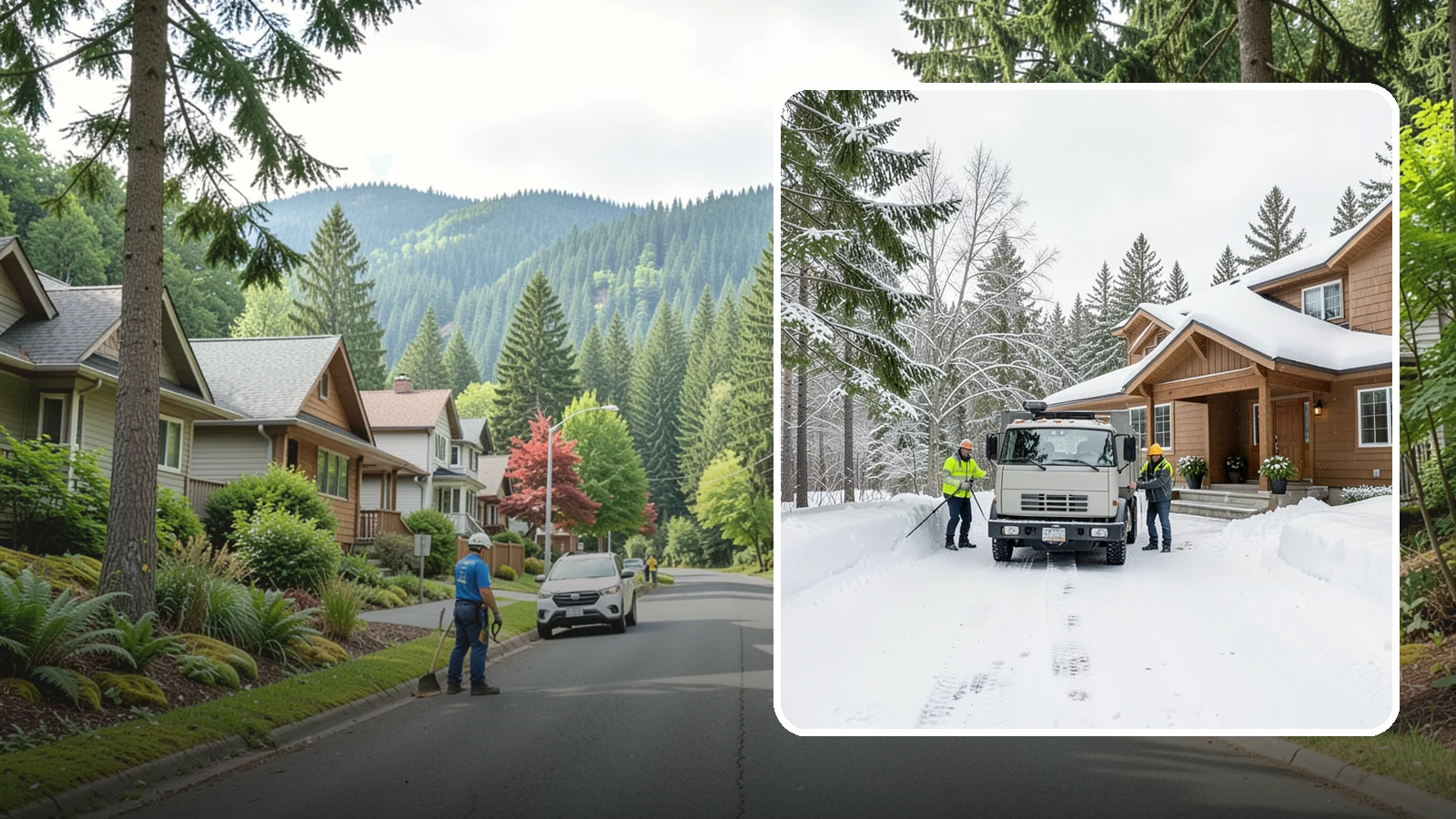 Vacation Property Snow Removal in Darrington, Snohomish County, WA - We maintain snow clearing at your second home or cabin so it stays safe and accessible while you are away.