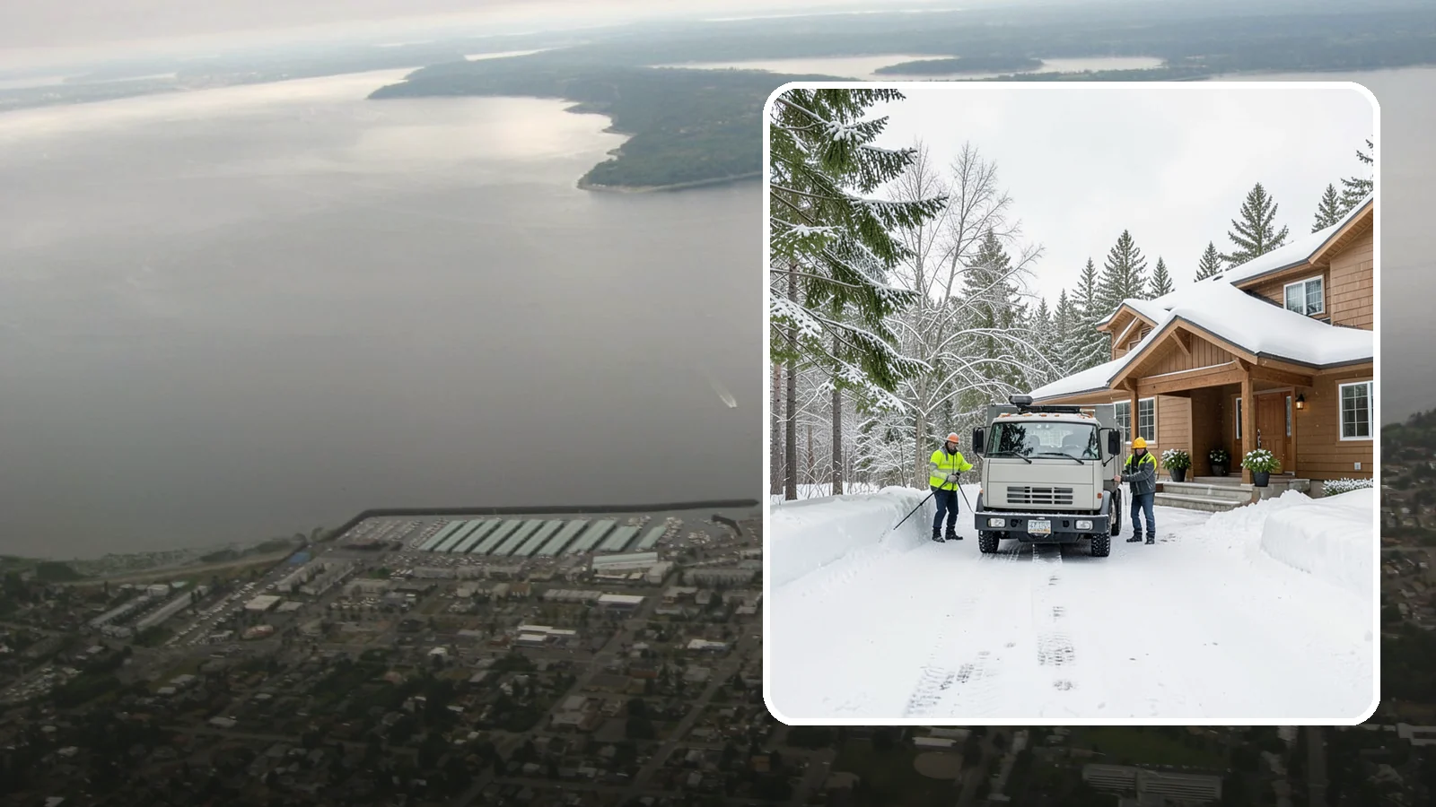 Vacation Property Snow Removal in Des Moines, King County, WA - We maintain snow clearing at your second home or cabin so it stays safe and accessible while you are away.