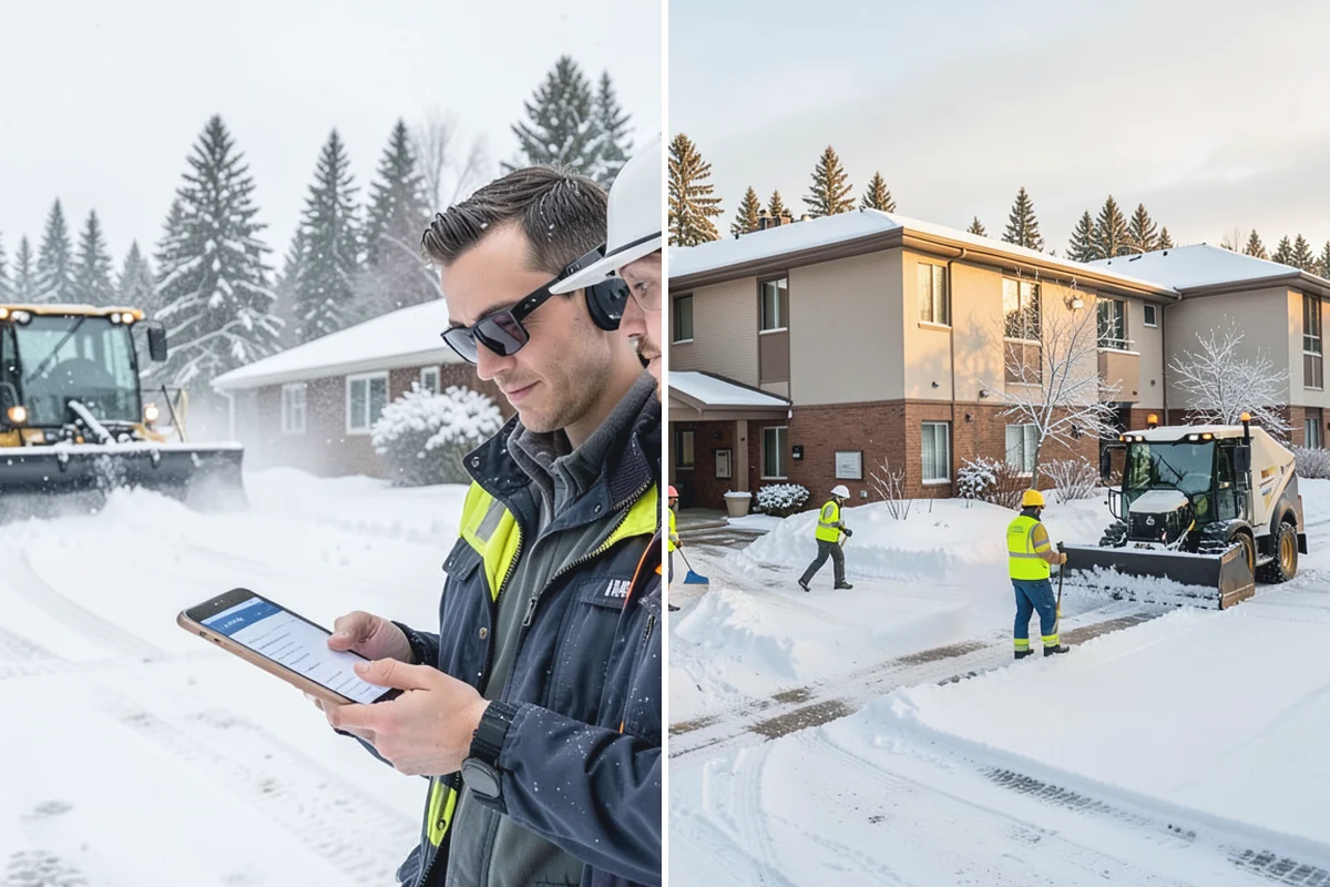 Vacation Property Snow Removal in Des Moines, King County, WA - We map the drive and entries at the absentee property