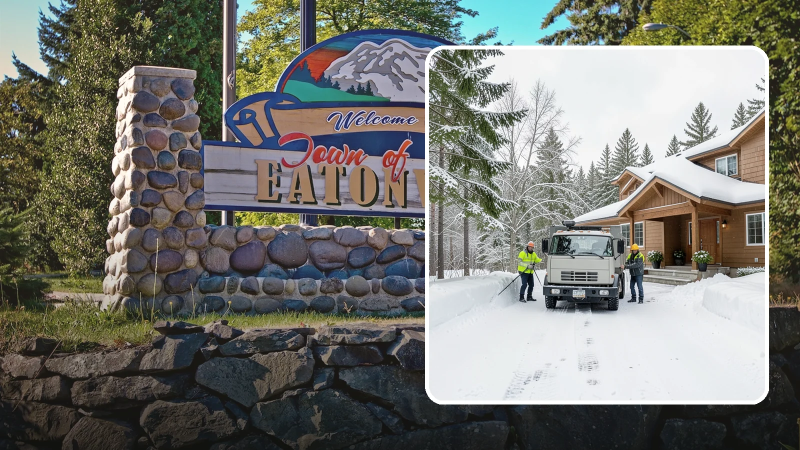 Vacation Property Snow Removal in Eatonville, Pierce County, WA - We maintain snow clearing at your second home or cabin so it stays safe and accessible while you are away.