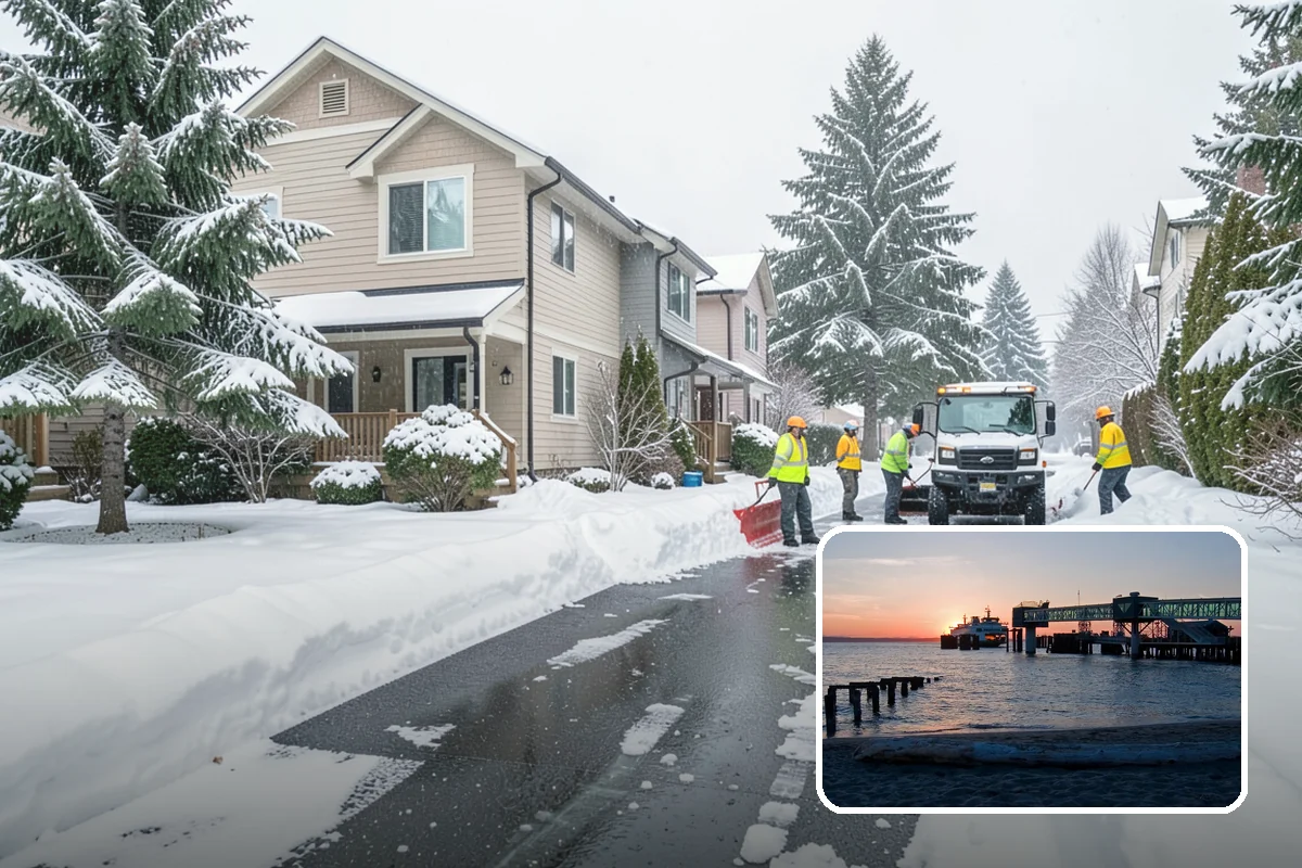 Vacation Property Snow Removal in Edmonds, Snohomish County, WA - Keeps an unoccupied property reachable year-round