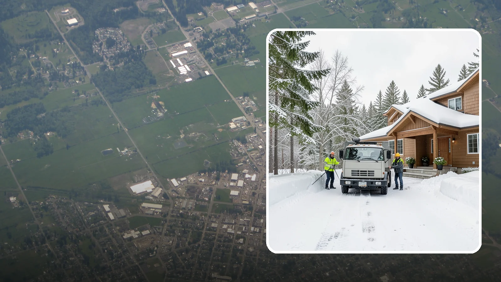 Vacation Property Snow Removal in Enumclaw, King County, WA - We maintain snow clearing at your second home or cabin so it stays safe and accessible while you are away.