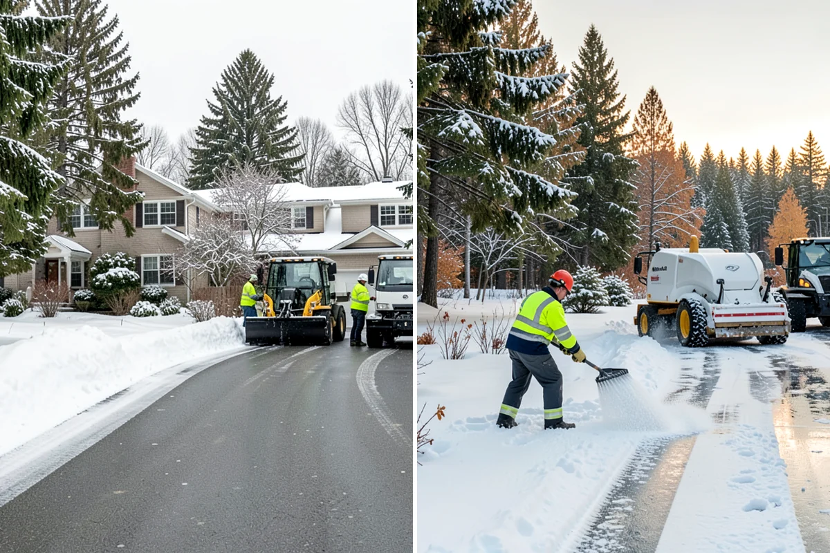 Vacation Property Snow Removal in Enumclaw, King County, WA - We map the drive and entries at the absentee property