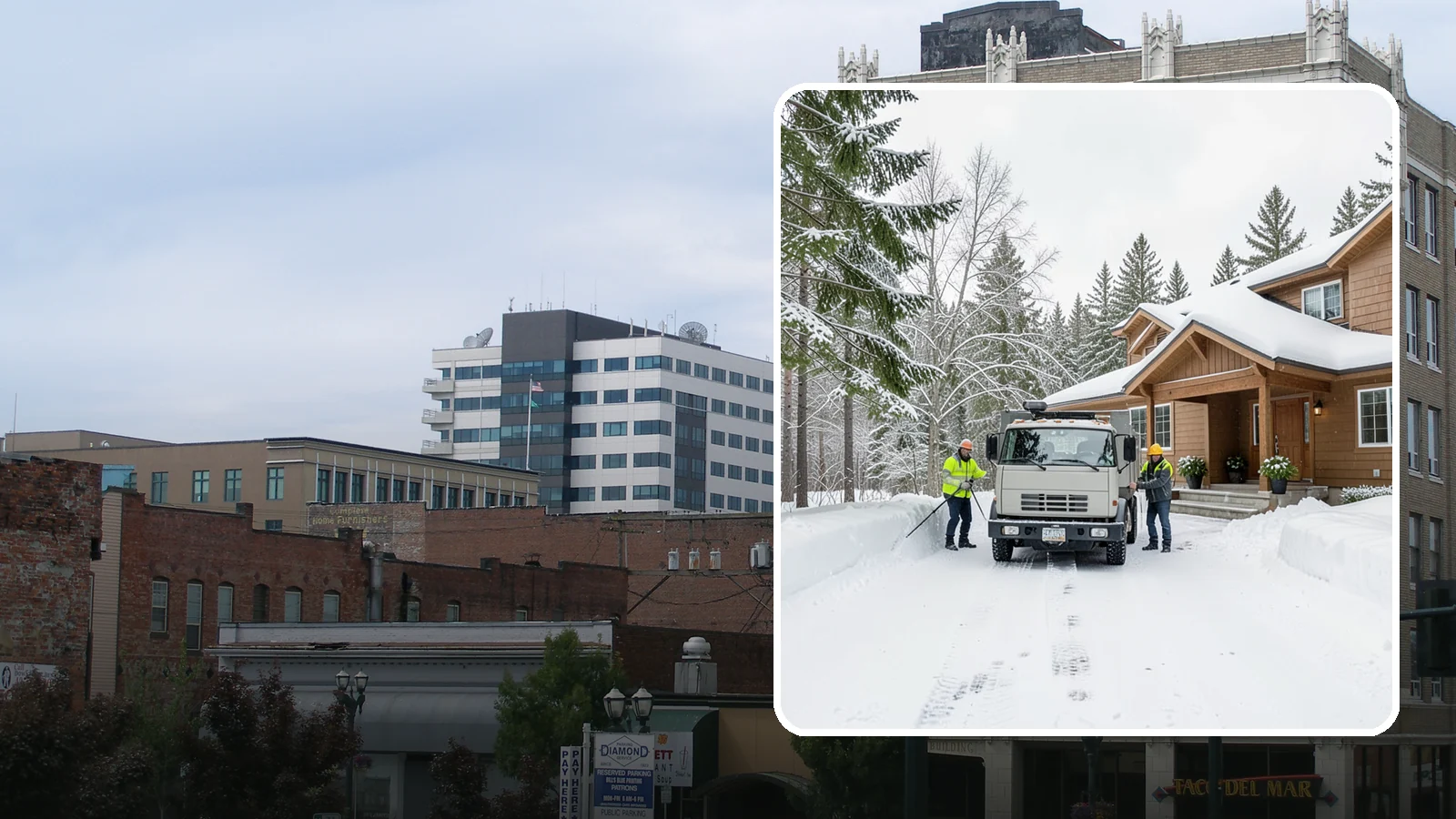 Vacation Property Snow Removal in Everett, Snohomish County, WA - We maintain snow clearing at your second home or cabin so it stays safe and accessible while you are away.