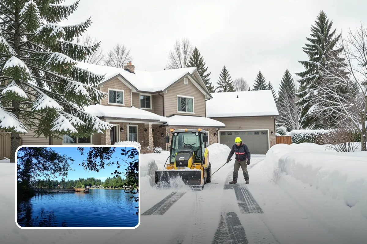 Vacation Property Snow Removal in Federal Way, King County, WA - Keeps an unoccupied property reachable year-round