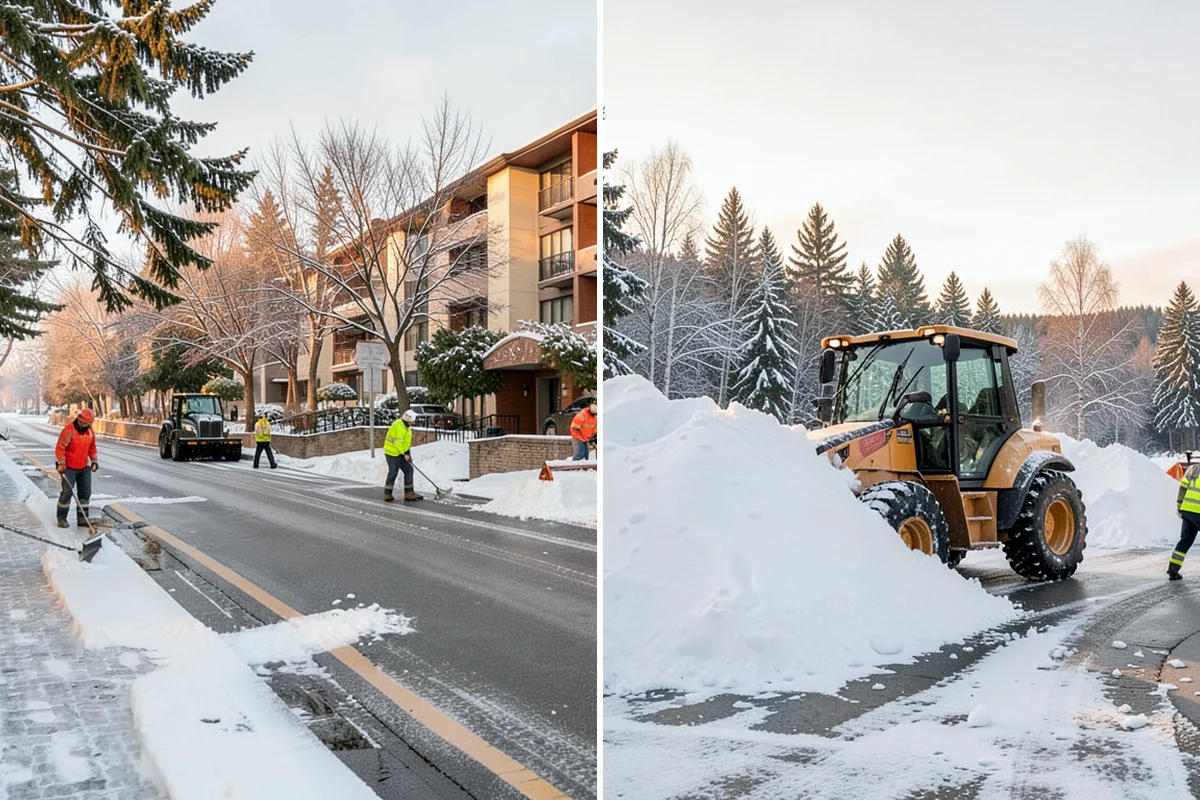 Vacation Property Snow Removal in Federal Way, King County, WA - We map the drive and entries at the absentee property