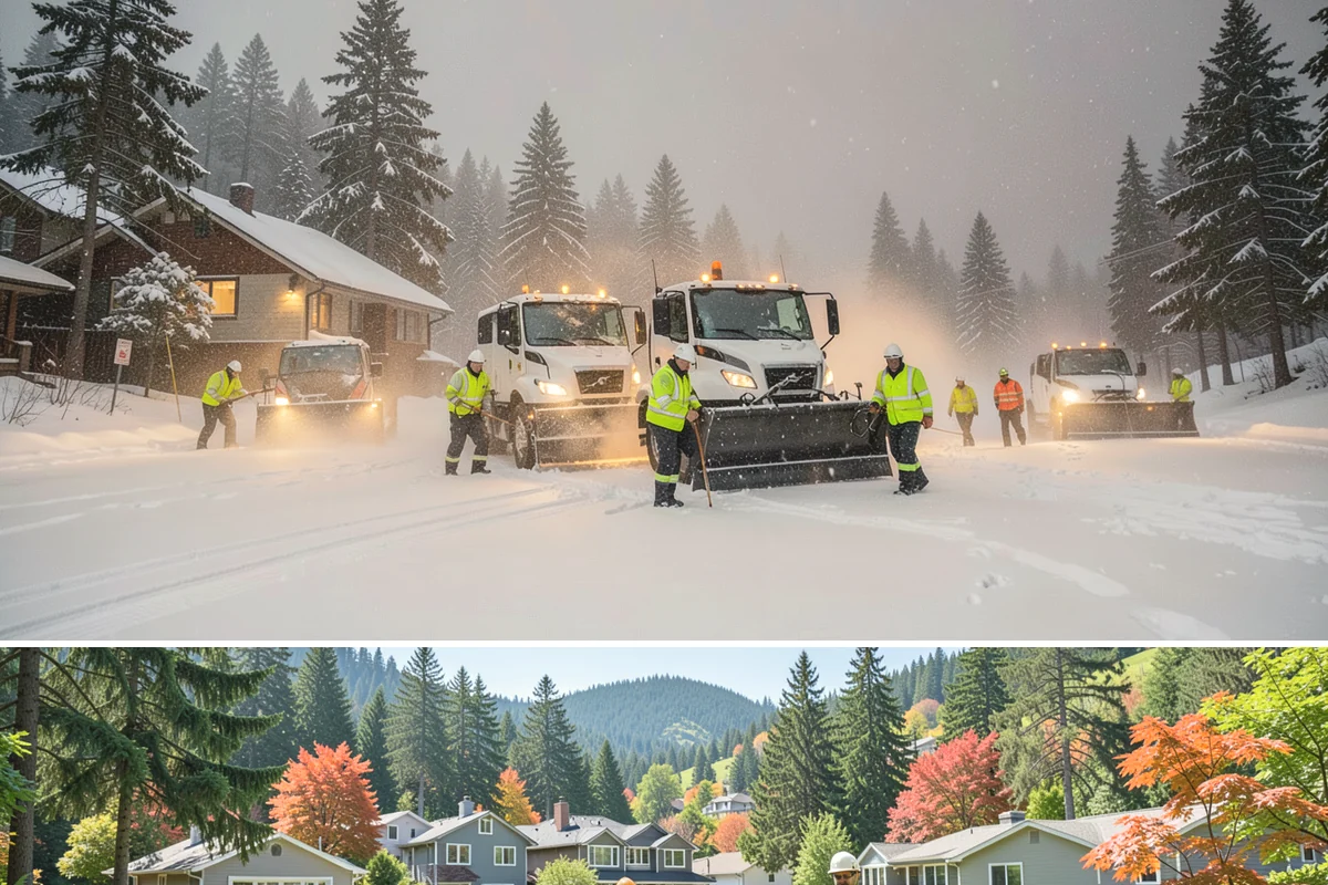 Vacation Property Snow Removal in Fircrest, Pierce County, WA - Arrange coverage before the season so your getaway is protected from the first mountain-influenced storm.