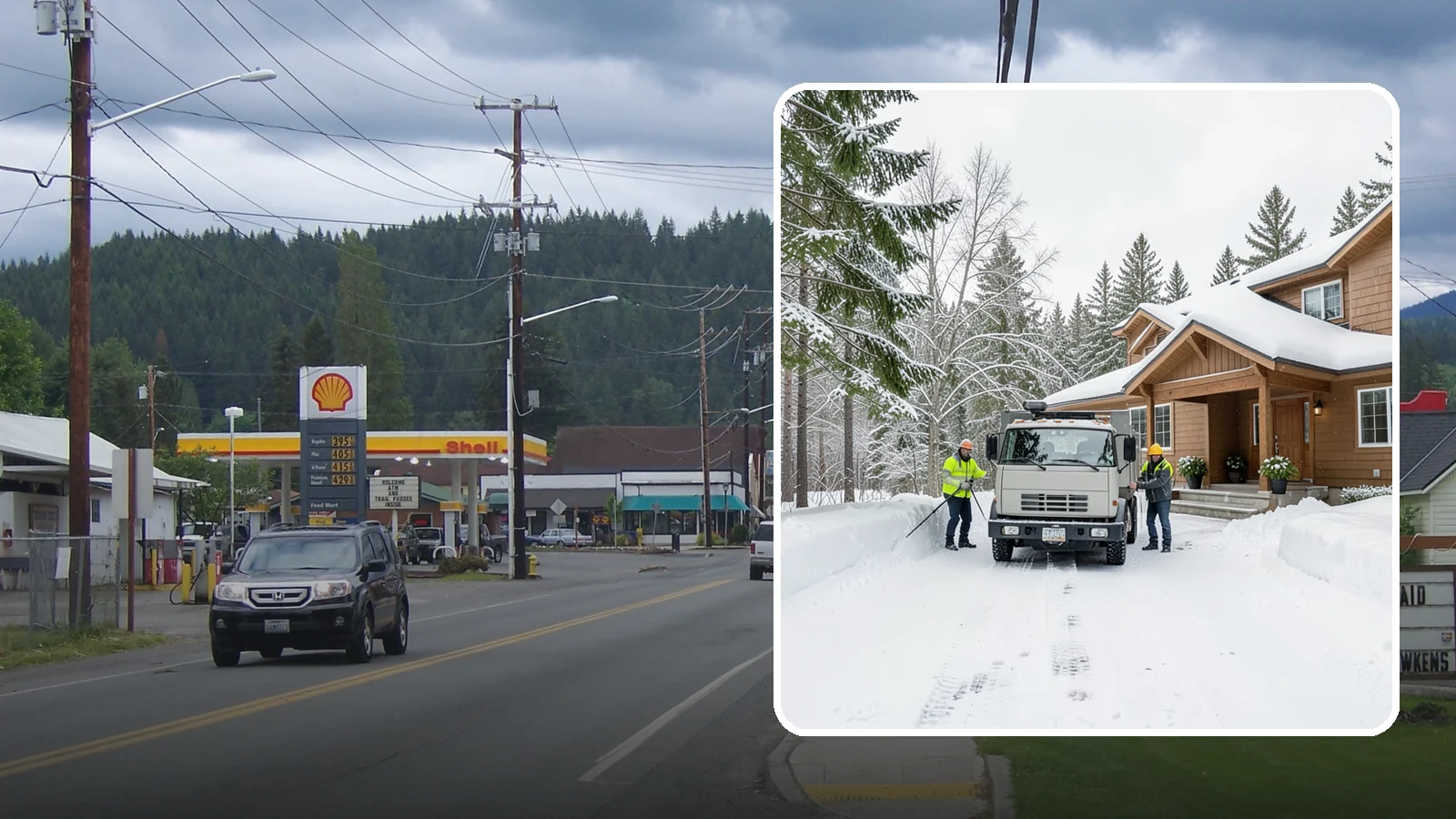Vacation Property Snow Removal in Granite Falls, Snohomish County, WA - We maintain snow clearing at your second home or cabin so it stays safe and accessible while you are away.