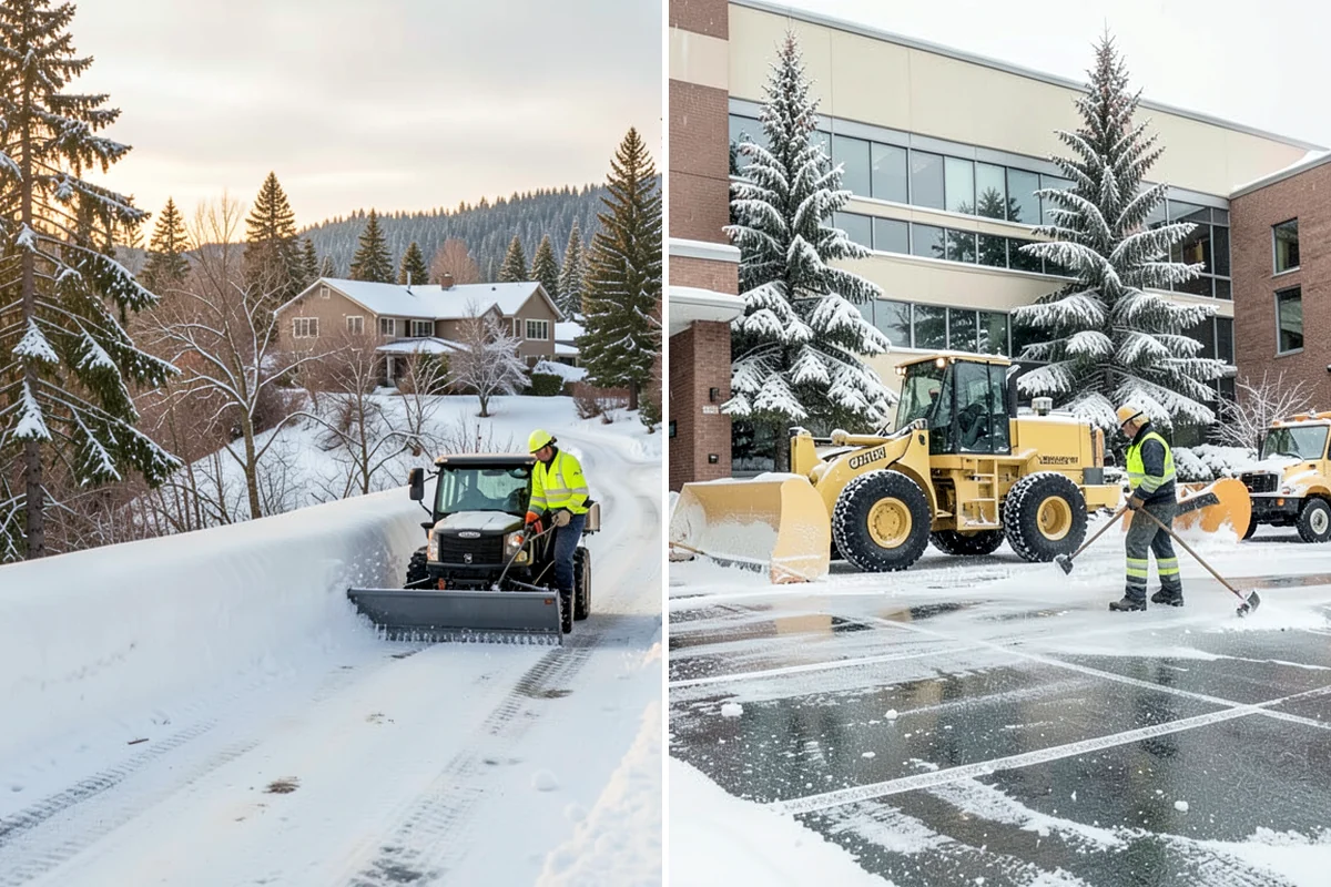 Vacation Property Snow Removal in Hunts Point, King County, WA - We map the drive and entries at the absentee property