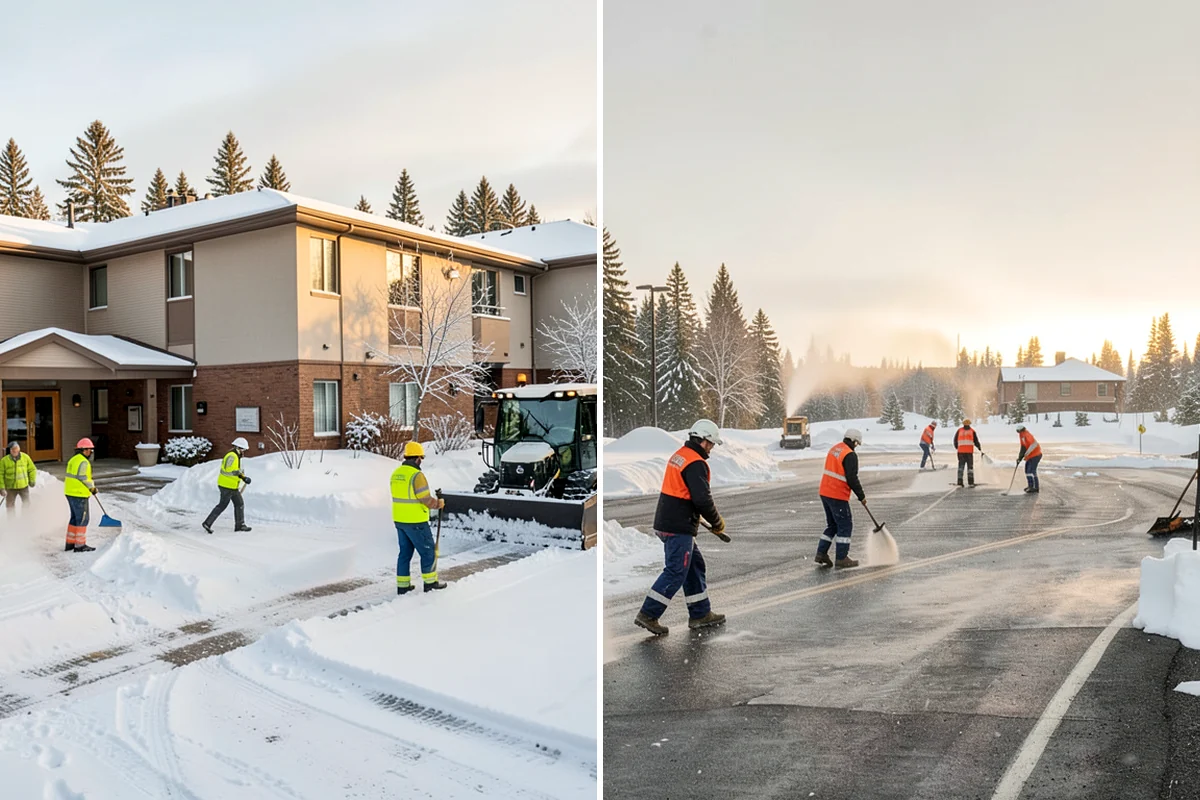 Vacation Property Snow Removal in Kenmore, King County, WA - We map the drive and entries at the absentee property