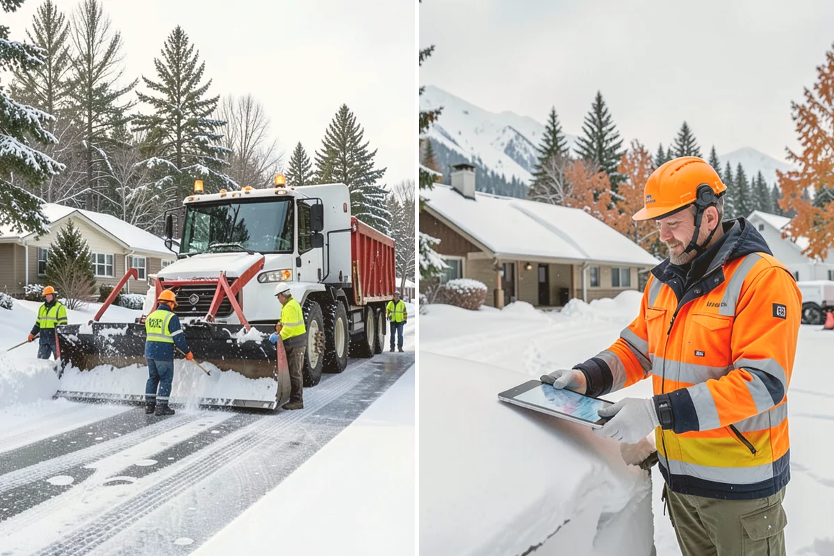 Vacation Property Snow Removal in Kent, King County, WA - We map the drive and entries at the absentee property