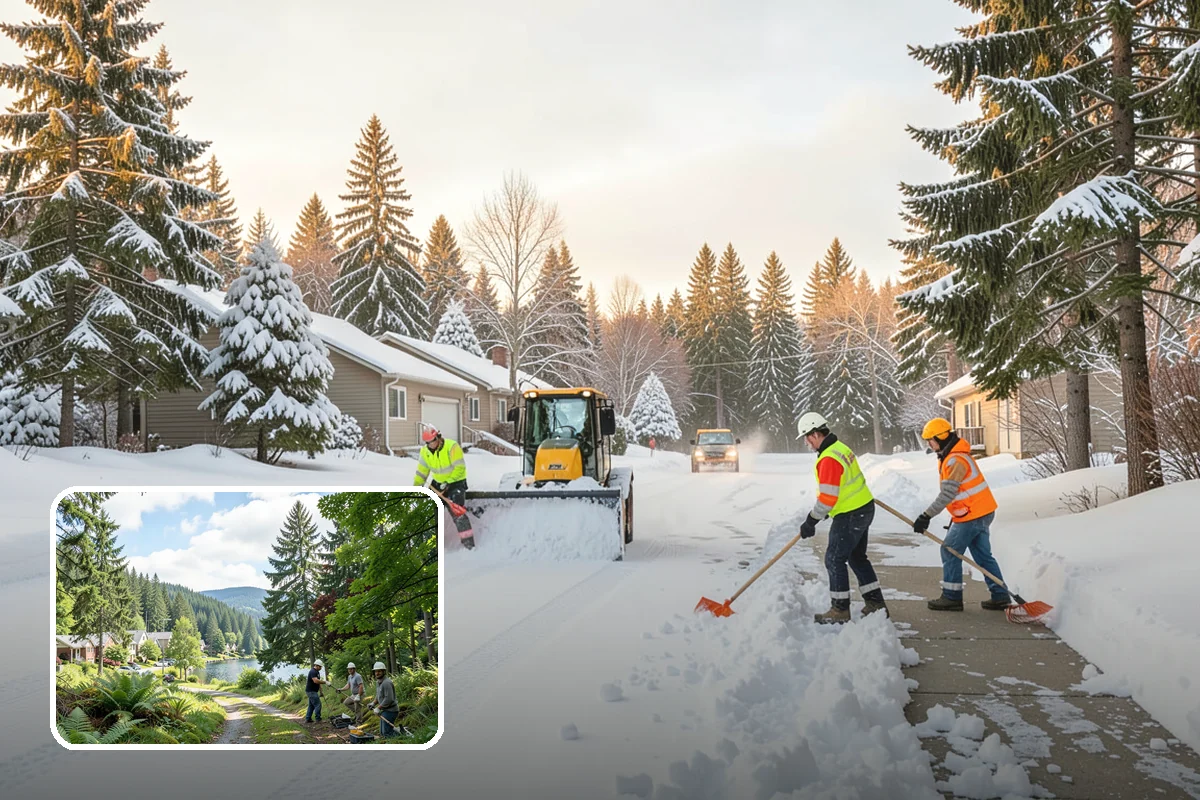 Vacation Property Snow Removal in Lake Forest Park, King County, WA - Keeps an unoccupied property reachable year-round