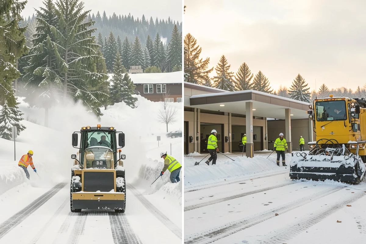 Vacation Property Snow Removal in Langley, Island County, WA - We map the drive and entries at the absentee property