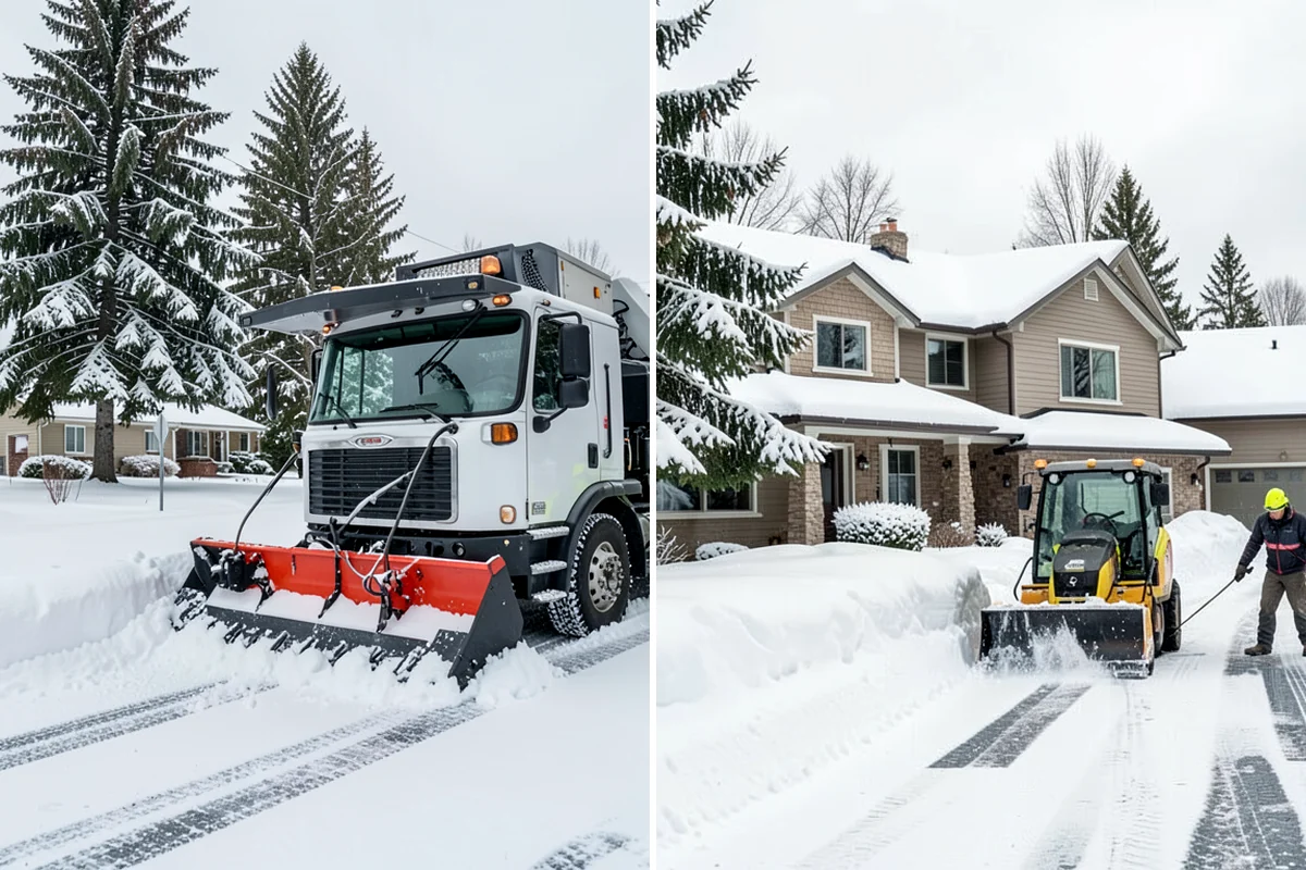 Vacation Property Snow Removal in Maple Valley, King County, WA - We map the drive and entries at the absentee property