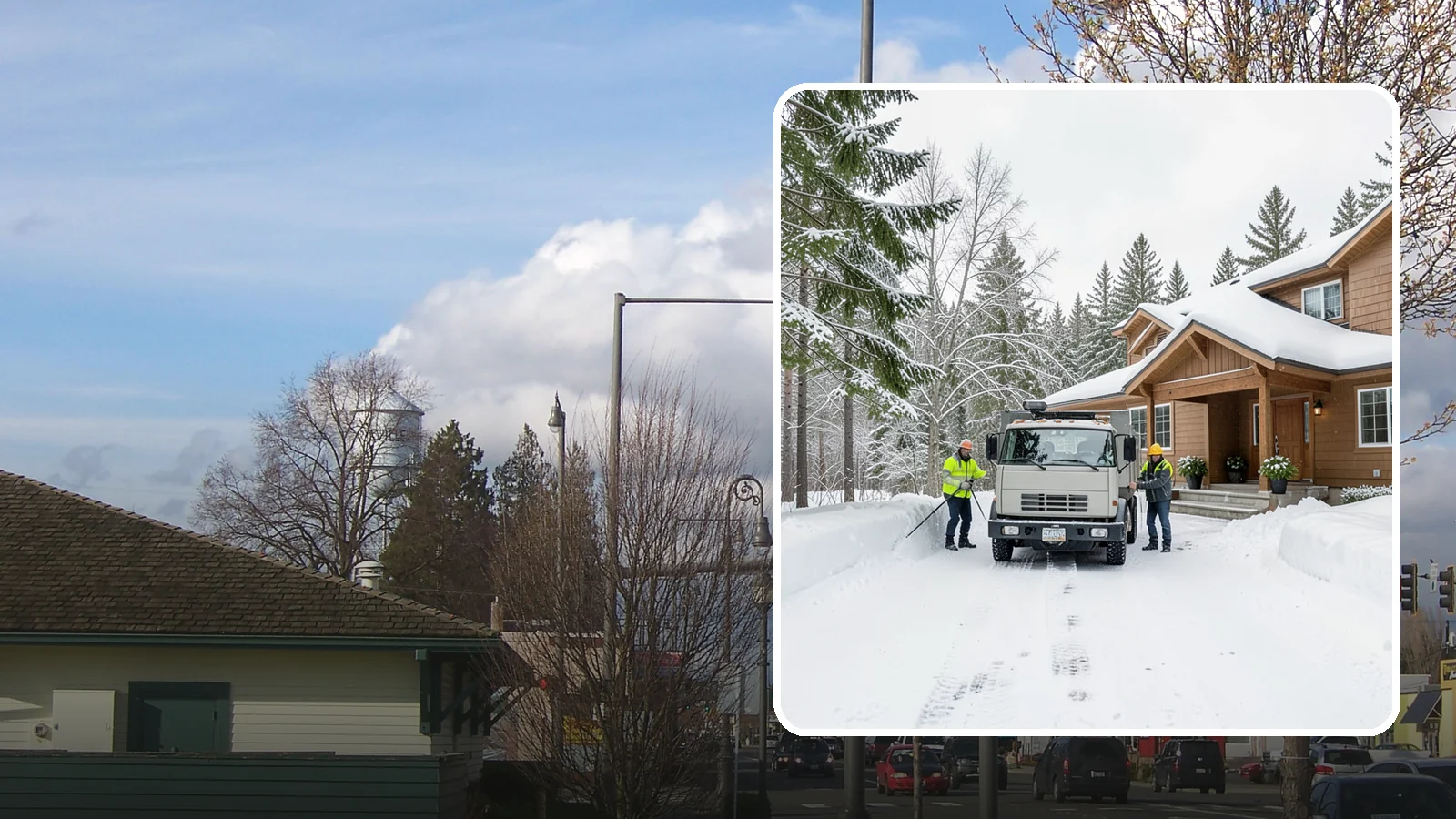 Vacation Property Snow Removal in Marysville, Snohomish County, WA - We maintain snow clearing at your second home or cabin so it stays safe and accessible while you are away.