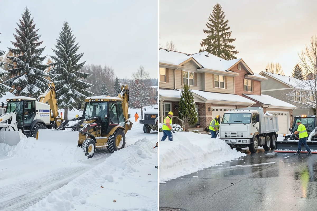 Vacation Property Snow Removal in Marysville, Snohomish County, WA - We map the drive and entries at the absentee property