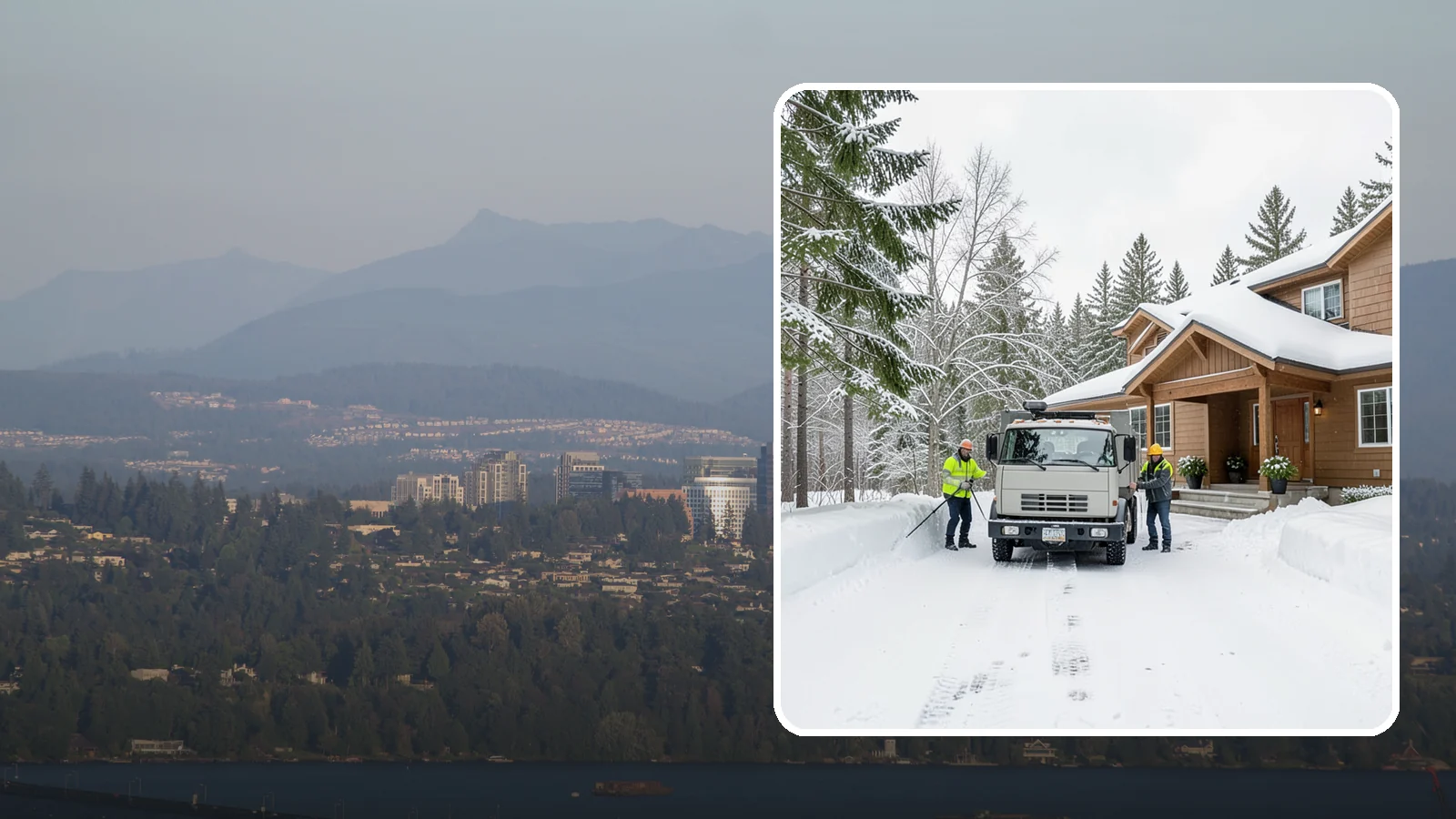 Vacation Property Snow Removal in Medina, King County, WA - We maintain snow clearing at your second home or cabin so it stays safe and accessible while you are away.
