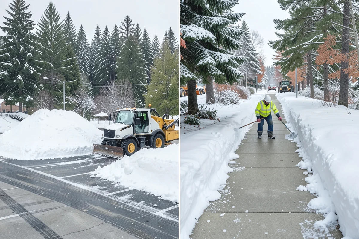 Vacation Property Snow Removal in Medina, King County, WA - We map the drive and entries at the absentee property