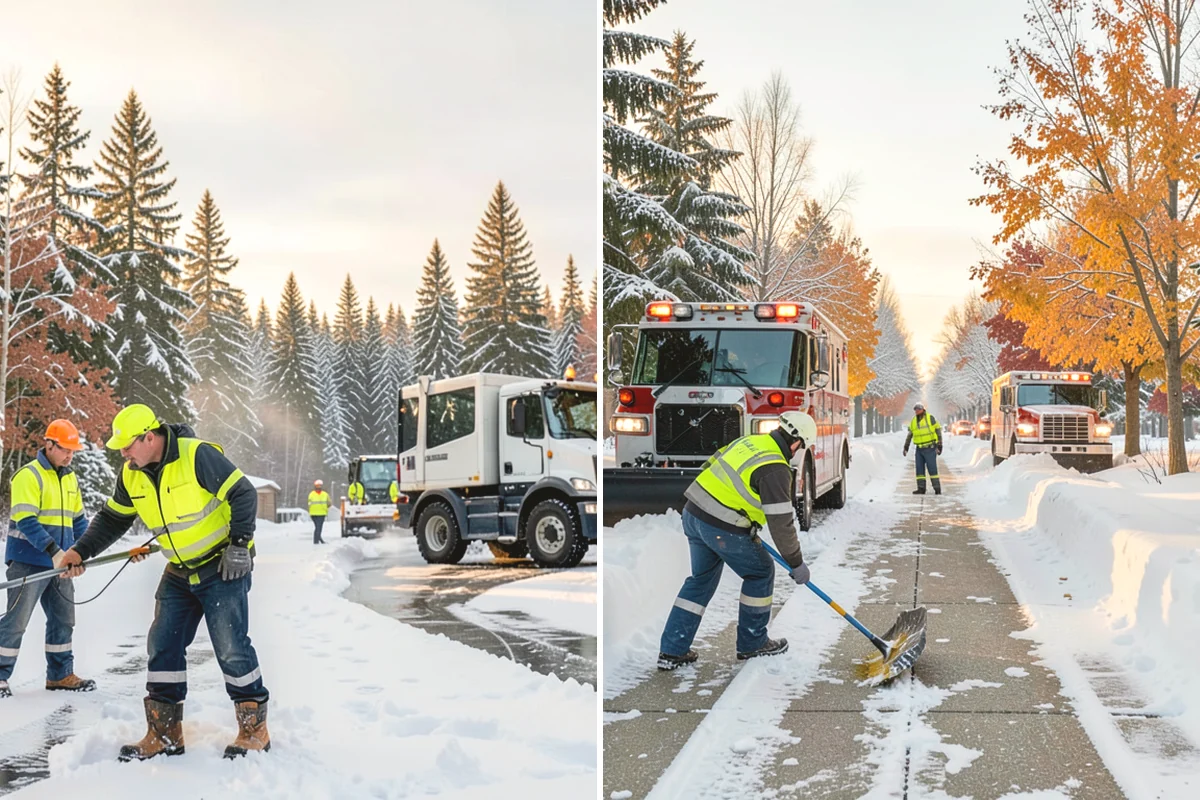 Vacation Property Snow Removal in Mercer Island, King County, WA - We map the drive and entries at the absentee property
