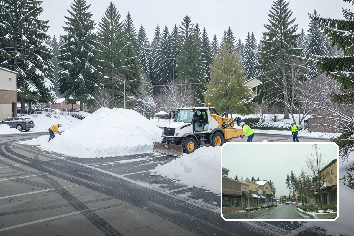 Vacation Property Snow Removal in Mill Creek, Snohomish County, WA - Keeps an unoccupied property reachable year-round