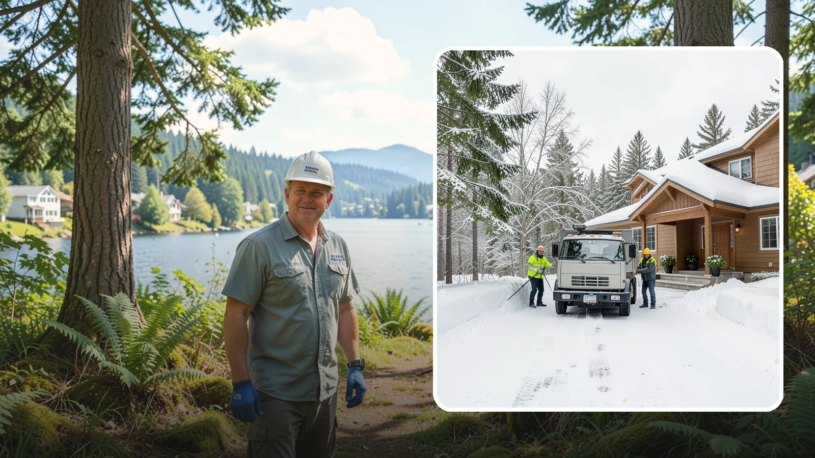 Vacation Property Snow Removal in Milton, King County, WA - We maintain snow clearing at your second home or cabin so it stays safe and accessible while you are away.