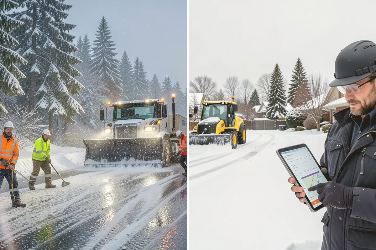 Vacation Property Snow Removal in Milton, King County, WA - We map the drive and entries at the absentee property