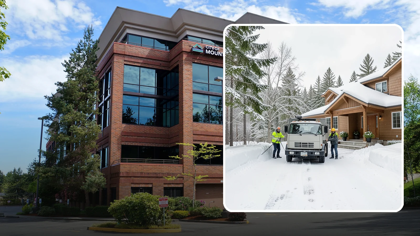 Vacation Property Snow Removal in Mountlake Terrace, Snohomish County, WA - We maintain snow clearing at your second home or cabin so it stays safe and accessible while you are away.