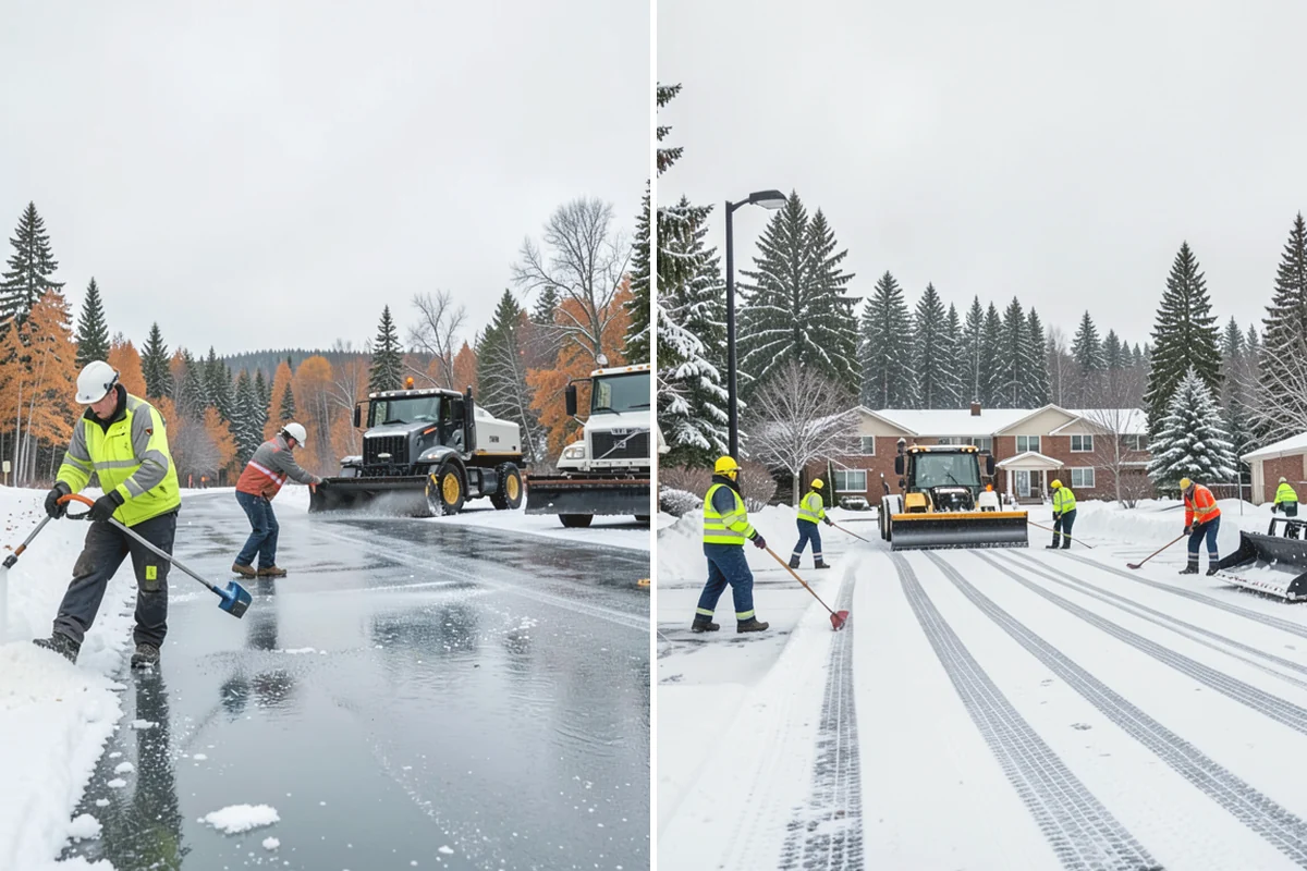 Vacation Property Snow Removal in Mukilteo, Snohomish County, WA - We map the drive and entries at the absentee property