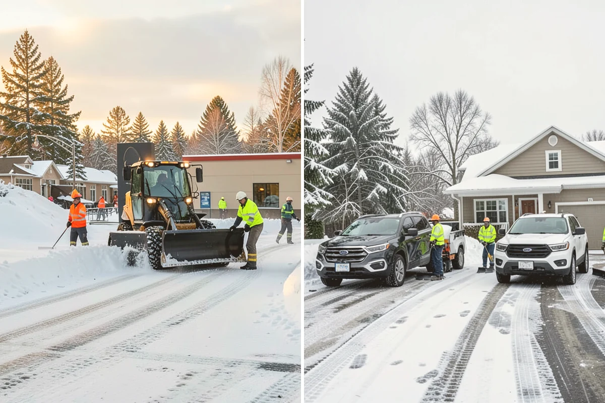 Vacation Property Snow Removal in Newcastle, King County, WA - We map the drive and entries at the absentee property