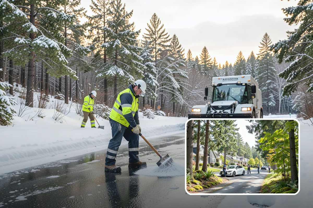 Vacation Property Snow Removal in Normandy Park, King County, WA - Keeps an unoccupied property reachable year-round