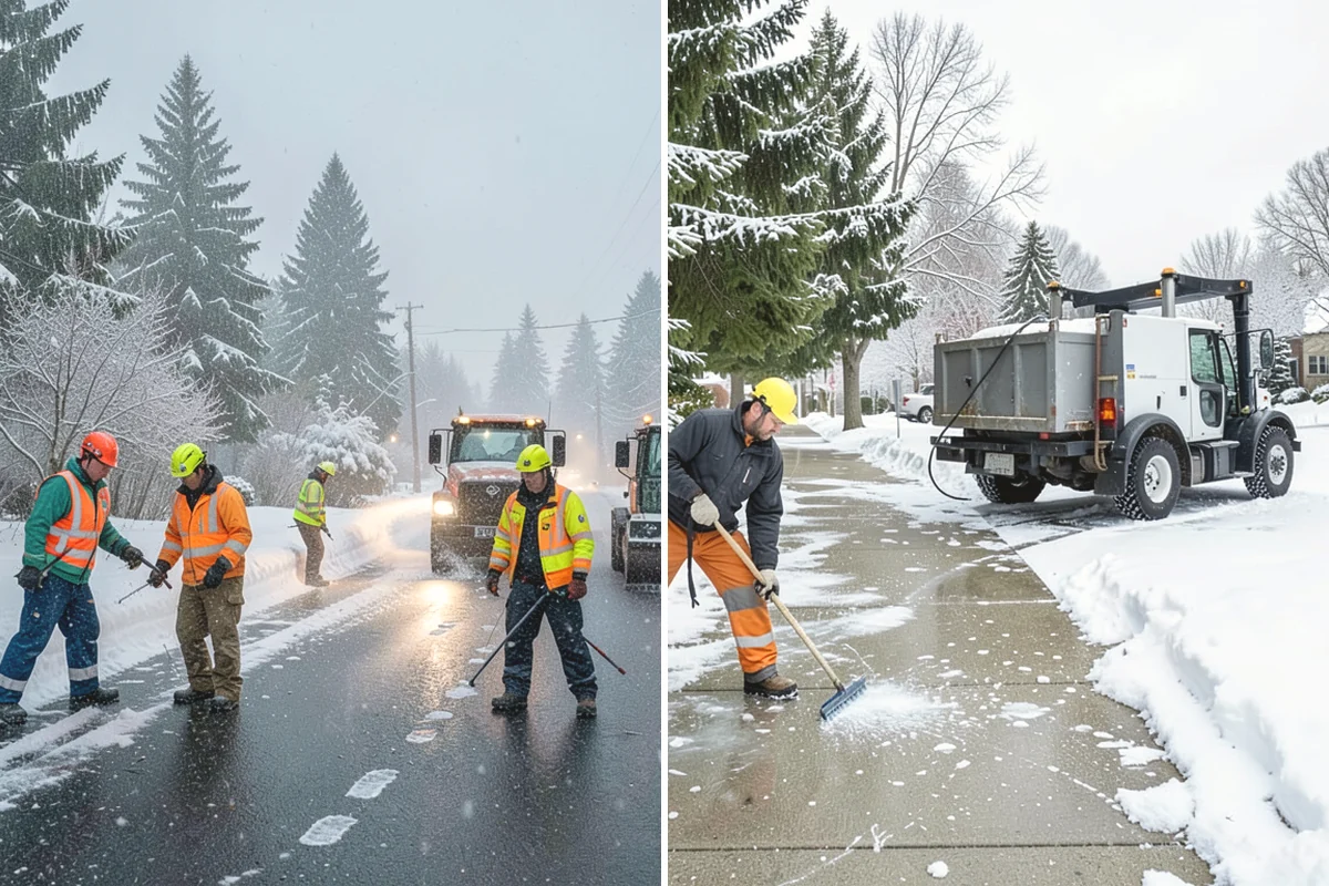 Vacation Property Snow Removal in Oak Harbor, Island County, WA - We map the drive and entries at the absentee property