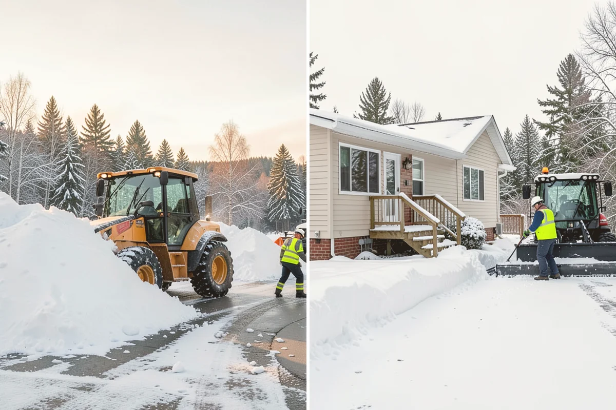 Vacation Property Snow Removal in Orting, Pierce County, WA - We map the drive and entries at the absentee property