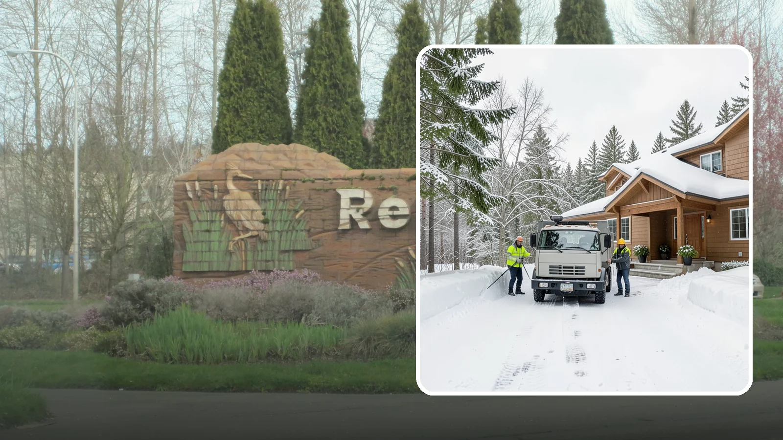 Vacation Property Snow Removal in Renton, King County, WA - We maintain snow clearing at your second home or cabin so it stays safe and accessible while you are away.