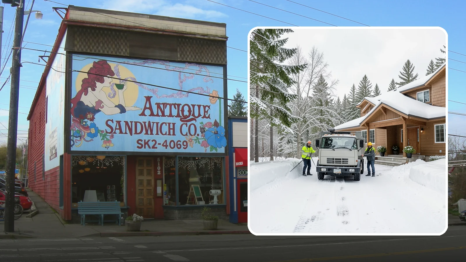 Vacation Property Snow Removal in Ruston, Pierce County, WA - We maintain snow clearing at your second home or cabin so it stays safe and accessible while you are away.