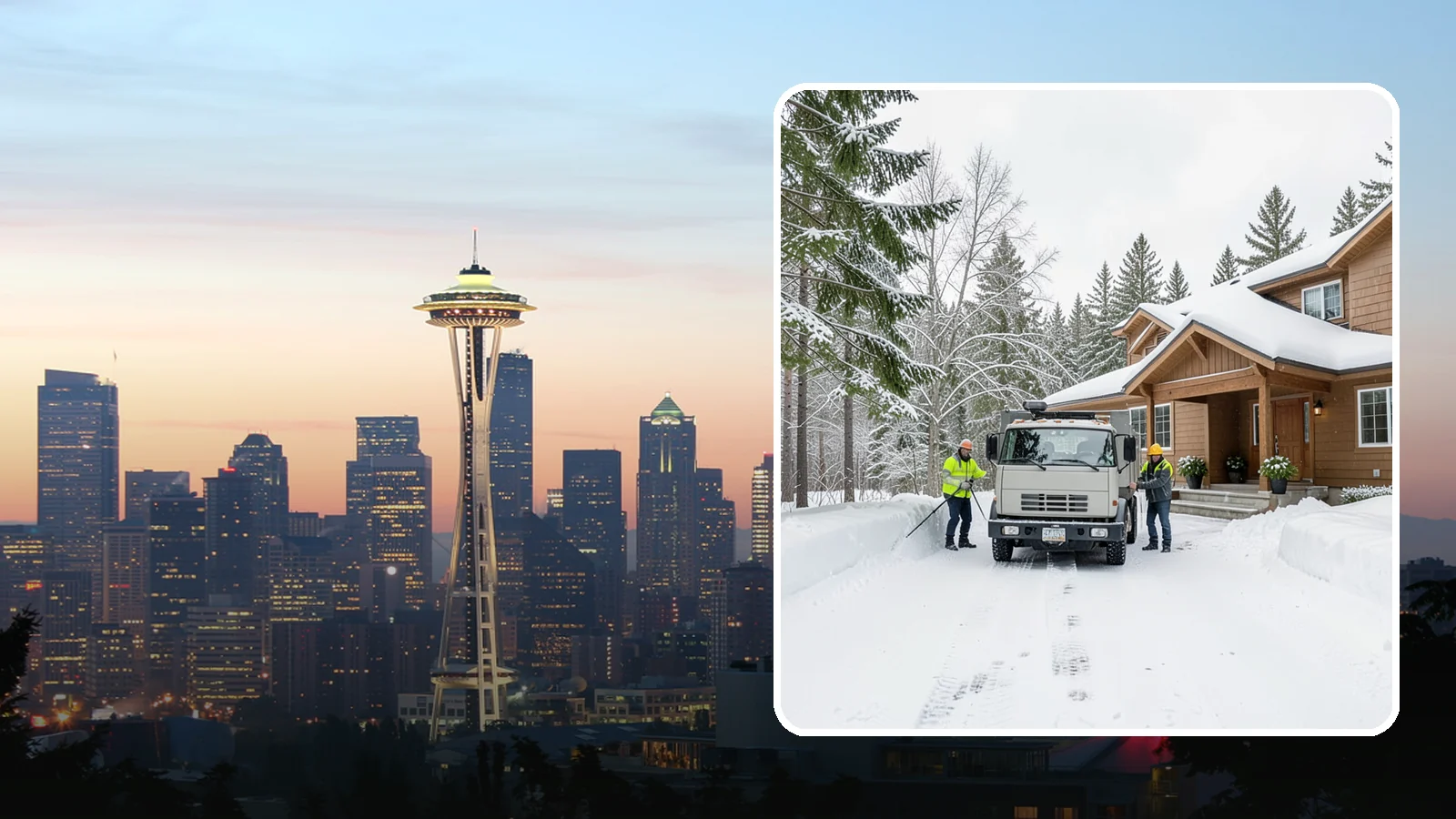 Vacation Property Snow Removal in Seattle, King County, WA - We maintain snow clearing at your second home or cabin so it stays safe and accessible while you are away.