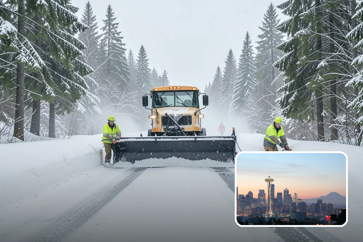 Vacation Property Snow Removal in Seattle, King County, WA - Keeps an unoccupied property reachable year-round