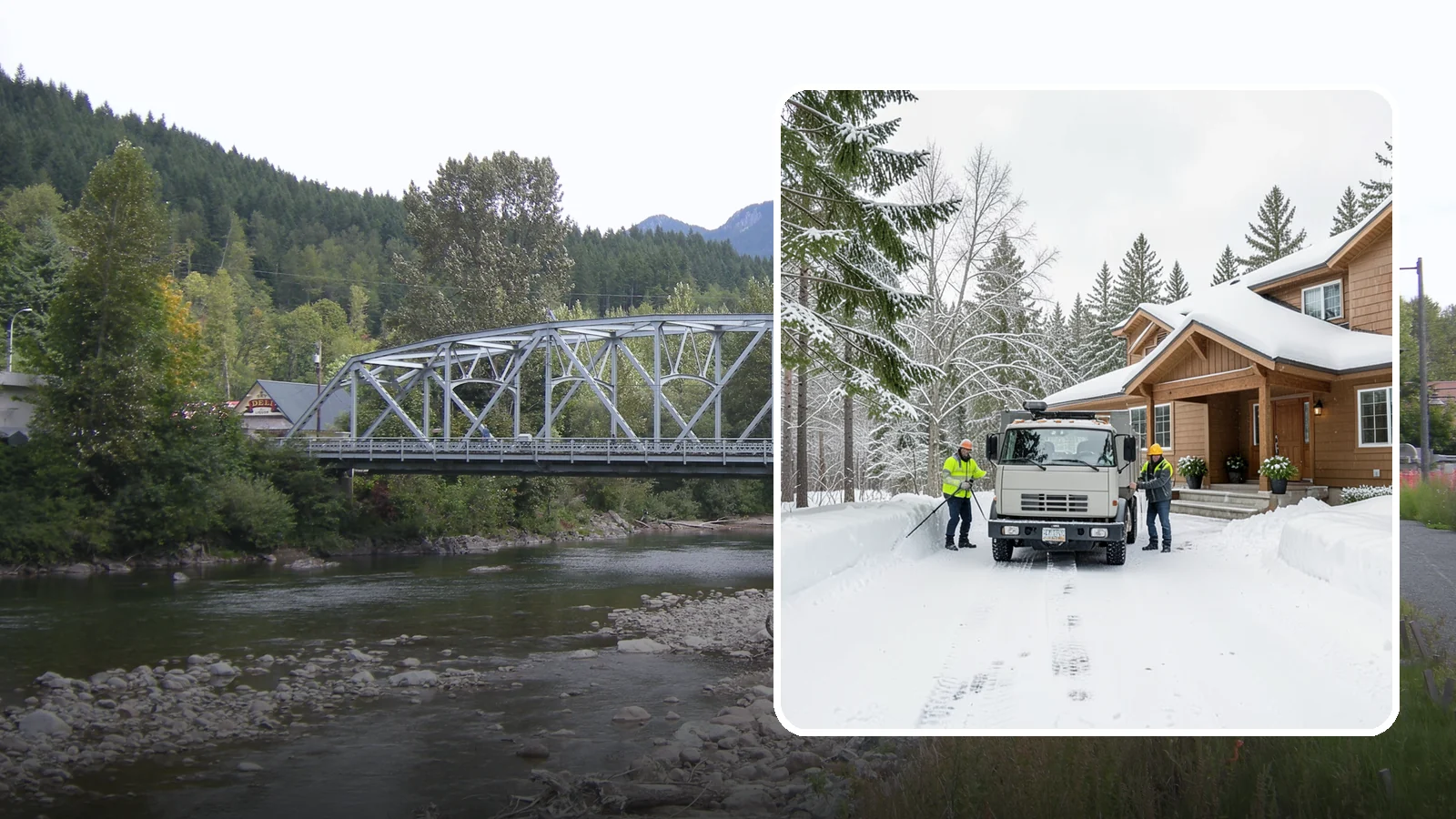 Vacation Property Snow Removal in Skykomish, King County, WA - We maintain snow clearing at your second home or cabin so it stays safe and accessible while you are away.