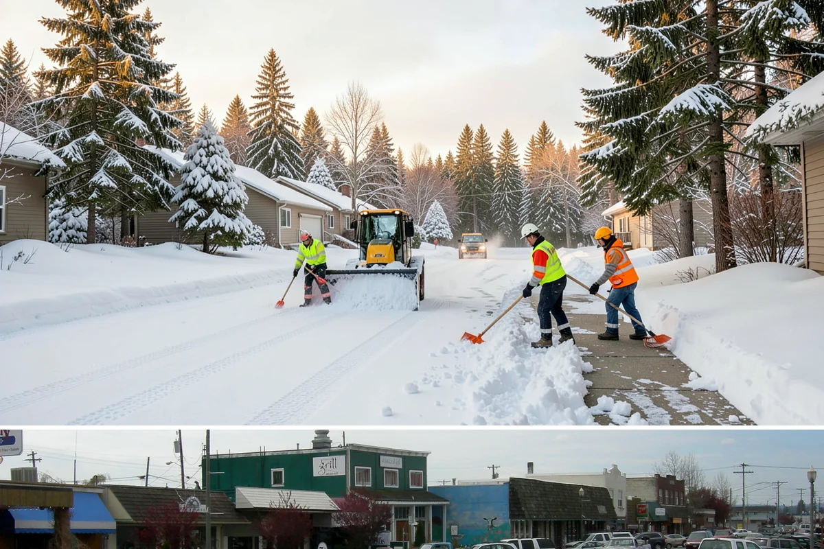 Vacation Property Snow Removal in Stanwood, Snohomish County, WA - Arrange coverage before the season so your getaway is protected from the first mountain-influenced storm.