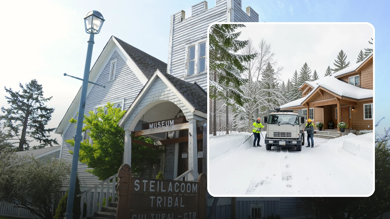 Vacation Property Snow Removal in Steilacoom, Pierce County, WA - We maintain snow clearing at your second home or cabin so it stays safe and accessible while you are away.